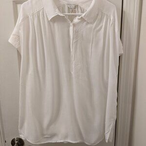 Lucky Women's Pop Over Blouse NWT Off White Size XL